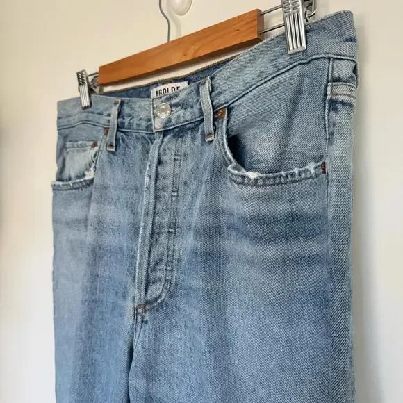 Agolde Riley Hi Rise Straight Crop - Picture 4 of 13